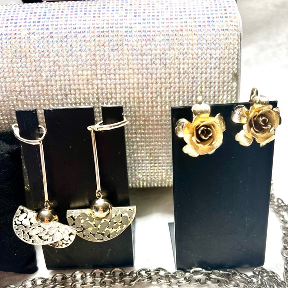 Mother of pearl MOP shell statement necklace, brooches, bracelet , earrings - Picture 6 of 16